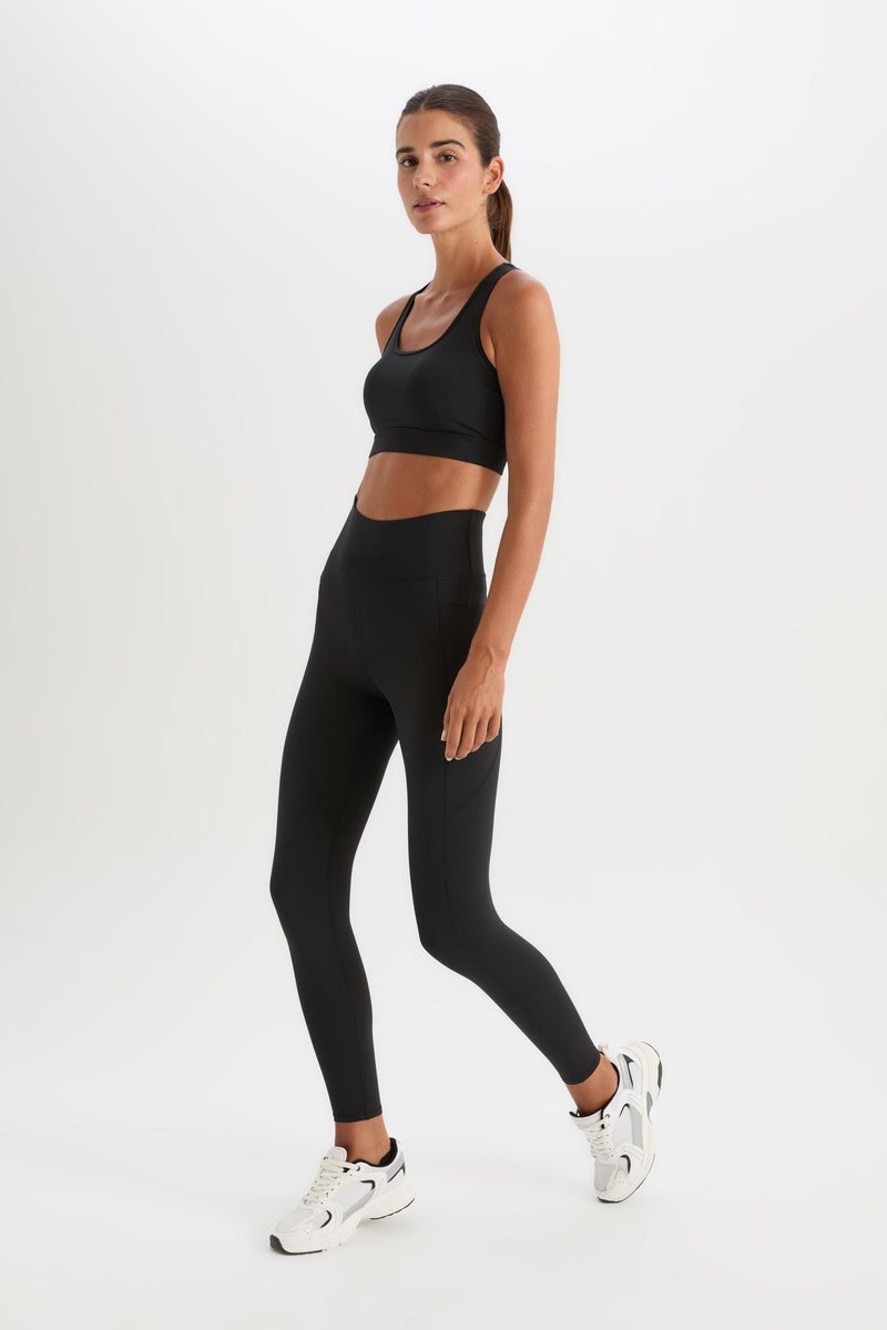 DeFacto Black Woman DeFactoFit Sports Leggings Casual - Image 3